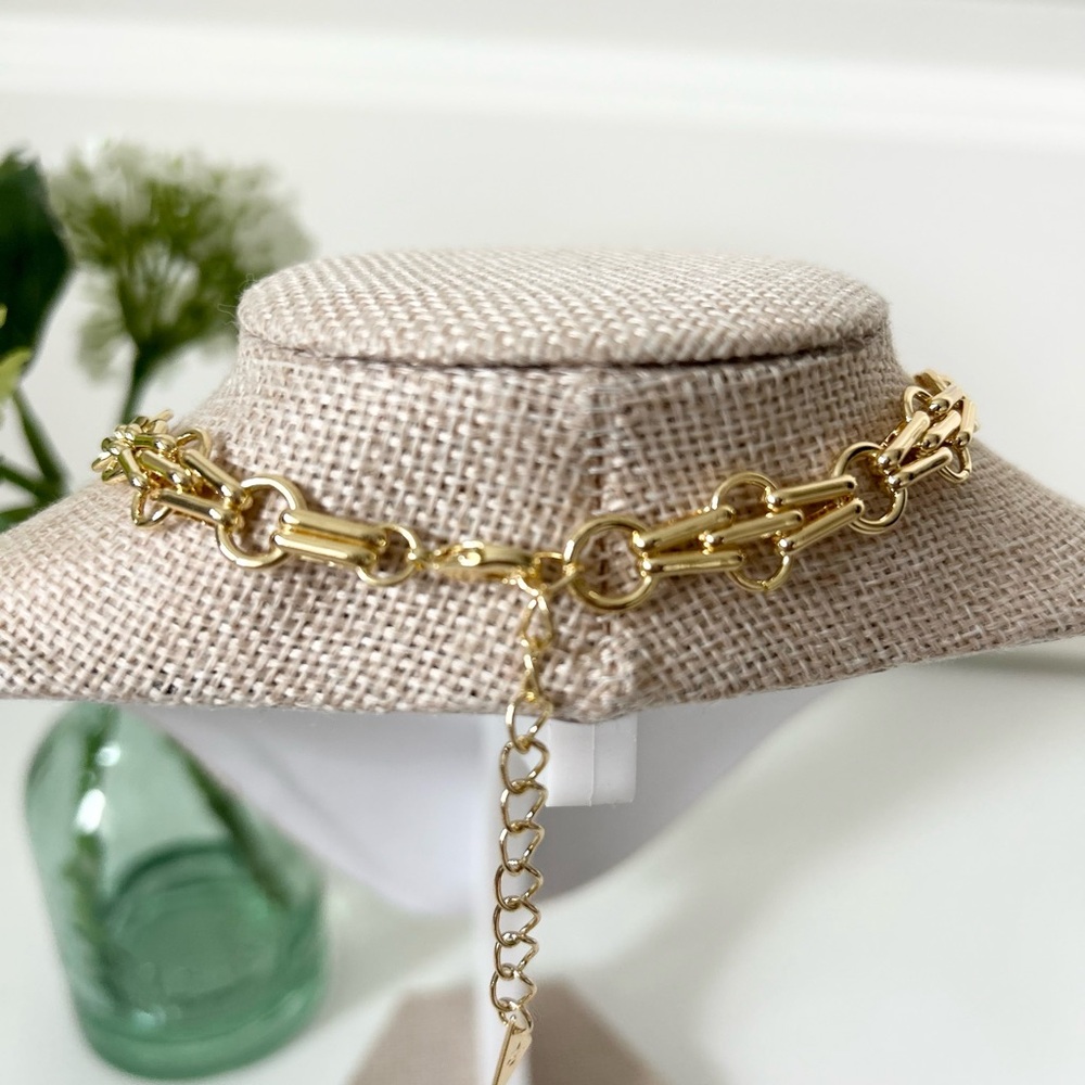 Coach Gold Handtag Signature C Charm Chain Necklace - Picture 6 of 8